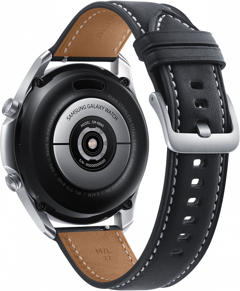 Смарт-часы Samsung Galaxy Watch3, 45 мм серебро SM-R840NZSACIS, цвет серебристый - фото 4