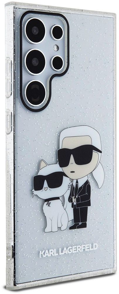 Чехол Karl Lagerfeld Glitter Choupette для Galaxy S24 Ultra прозрачный фото 2