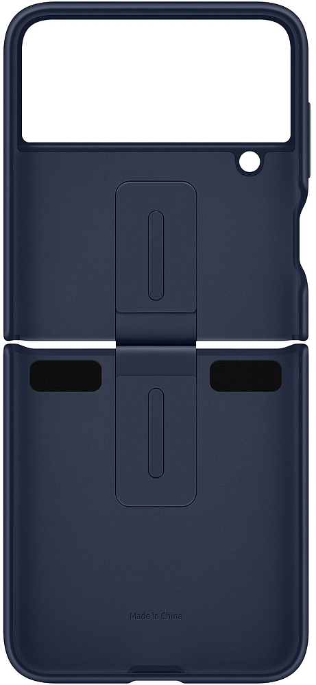 Чехол Samsung Silicone Cover with Ring для Z Flip4 темно-синий EF-PF721TNEGRU - фото 6