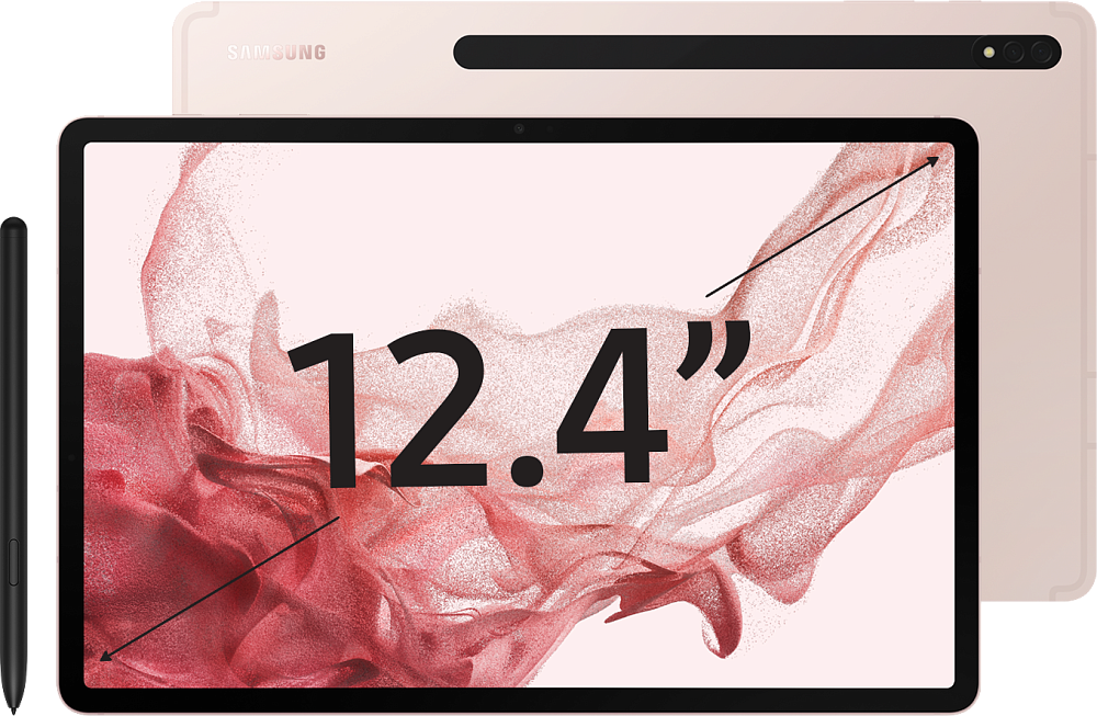 Планшет Samsung Galaxy Tab S8+ Wi-Fi 128 ГБ розовое золото SM-X800N08128PNKWF1S, цвет розовый