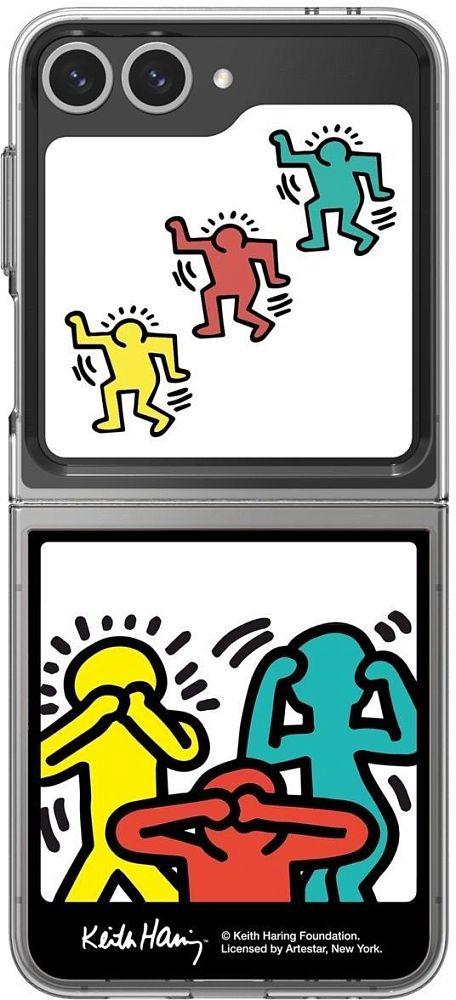 Панель для чехла Samsung Панель для чехла Samsung Flipsuit Z Flip6 Haainc Keith Haring Photo желтый фото 4