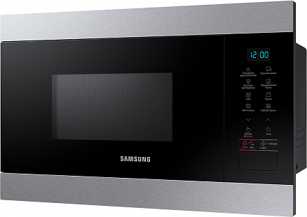 Встраиваемая микроволновая печь Samsung с грилем MG22M8074CT/BW, 22 л нержавеющая сталь Фото 2