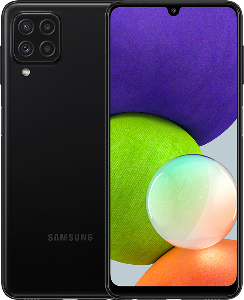 Смартфон Samsung Galaxy A22 64 ГБ черный SM-A225FZKDSER - фото 1