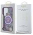 Чехол Guess Glitter Flowers Triangle MagSafe для Galaxy S25 Ultra фиолетовый Фото 6