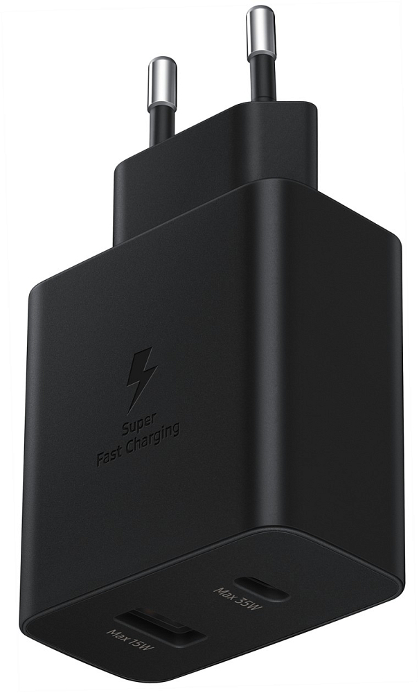 Сетевое зарядное устройство Samsung EP-TA220 1xUSB 1xUSB-C 35 Вт черный EP-TA220NBEGWW - фото 2