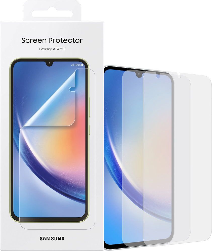 Защитная пленка Samsung для Galaxy A34 EF-UA346CTEGRU, цвет прозрачный - фото 4