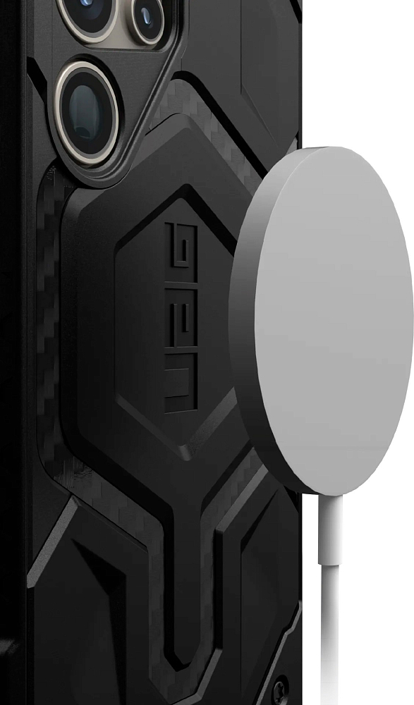 Чехол UAG Monarch Pro MagSafe для Galaxy S24 Ultra черный, карбон 214416114242 - фото 5