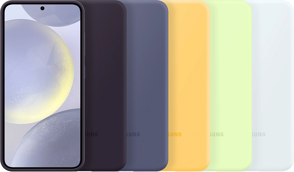 Чехол Samsung Silicone Case S24 темно-фиолетовый фото 6