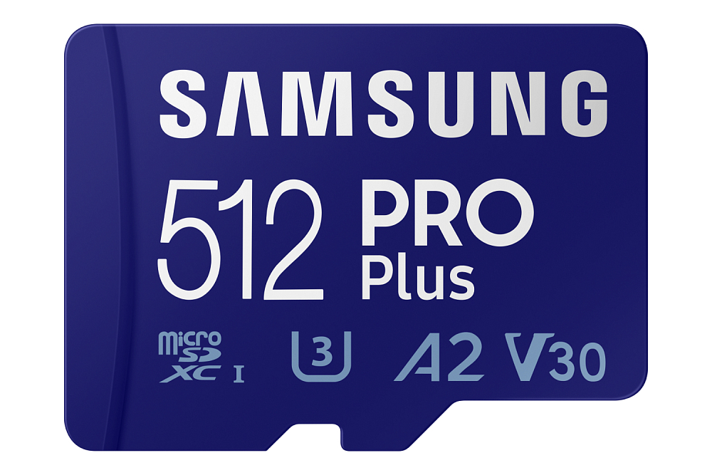 Карта памяти Samsung MicroSDXC PRO Plus 512 ГБ MB-MD512KA/APC, цвет синий MB-MD512KA/APC - фото 2