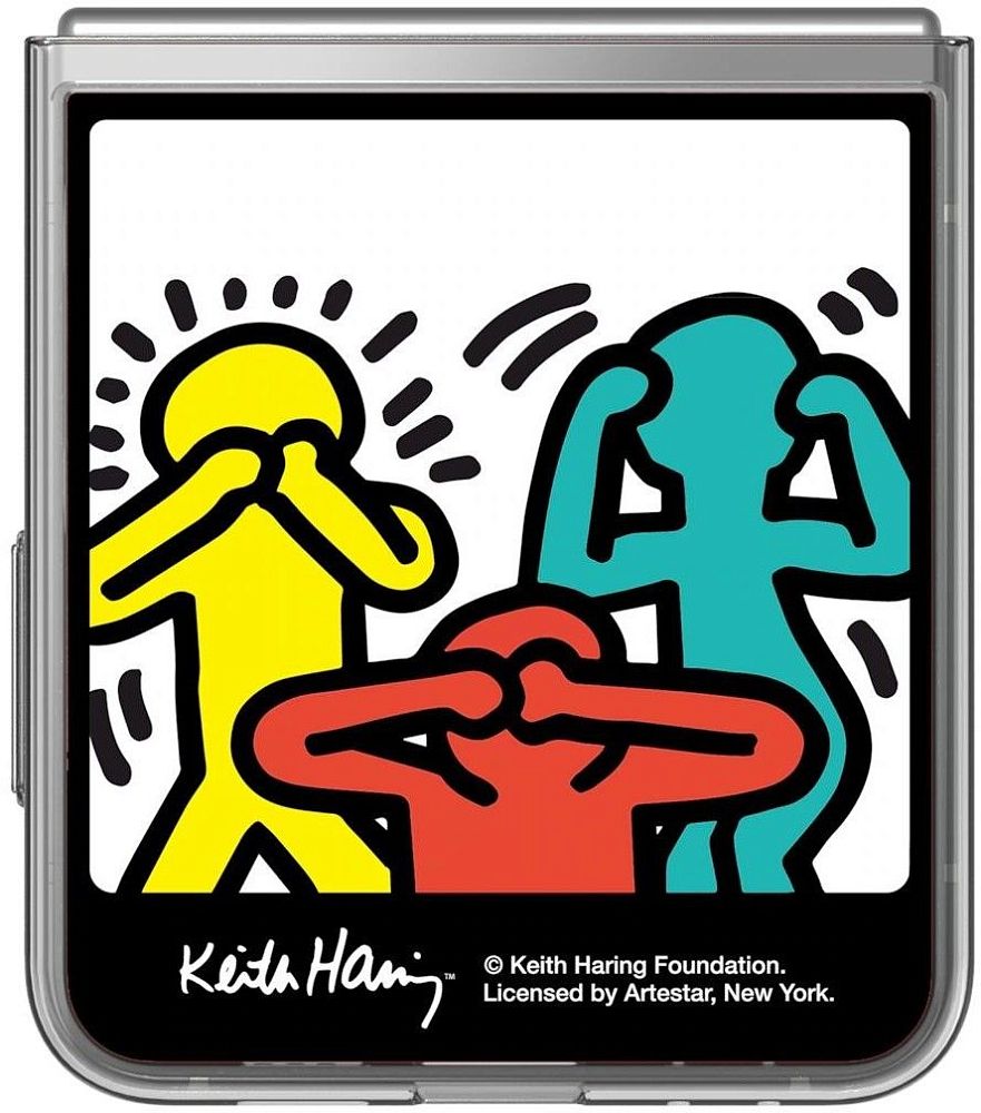 Панель для чехла Samsung Панель для чехла Samsung Flipsuit Z Flip6 Haainc Keith Haring Photo желтый фото 3