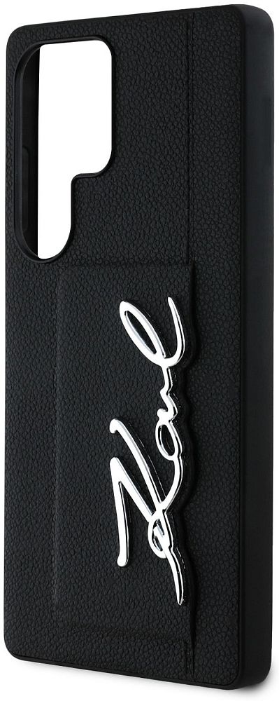 Чехол Karl Lagerfeld Metal Signature для Galaxy S25 Ultra черный