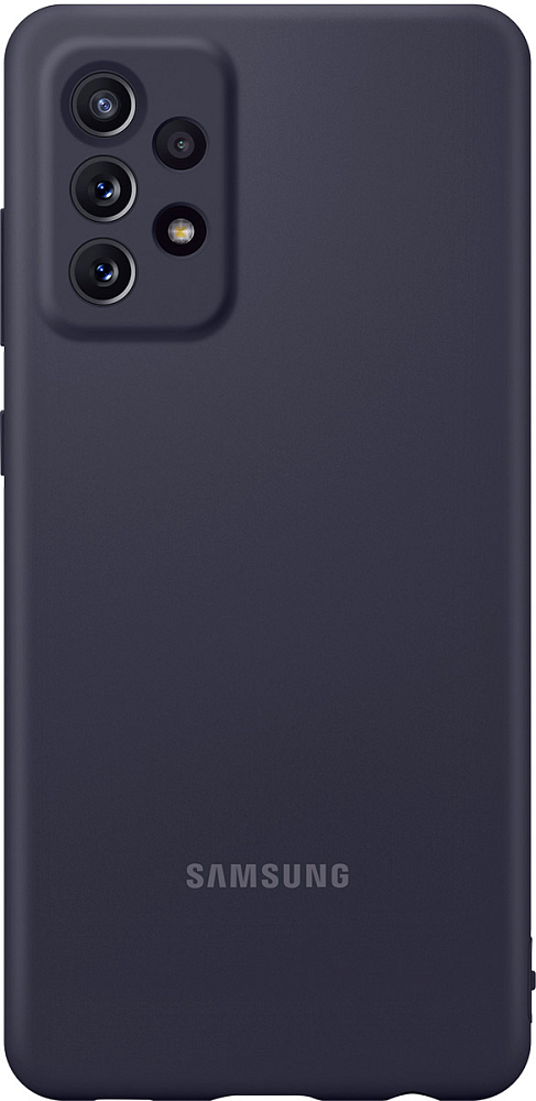 Чехол Samsung Silicone Cover для Galaxy A72 черный EF-PA725TBEGRU - фото 1