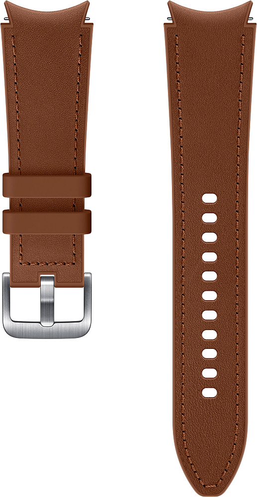 Ремешок Samsung Hybrid Leather Band для Galaxy Watch4 | Watch3, 20 мм, M/L коричневый
