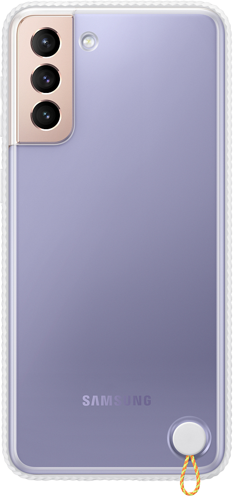 Чехол Samsung Clear Protective Cover для Galaxy S21+ белый
