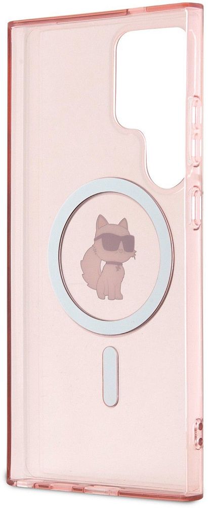 Чехол Karl Lagerfeld NFT Choupette MagSafe для Galaxy S24 Ultra розовый фото 4