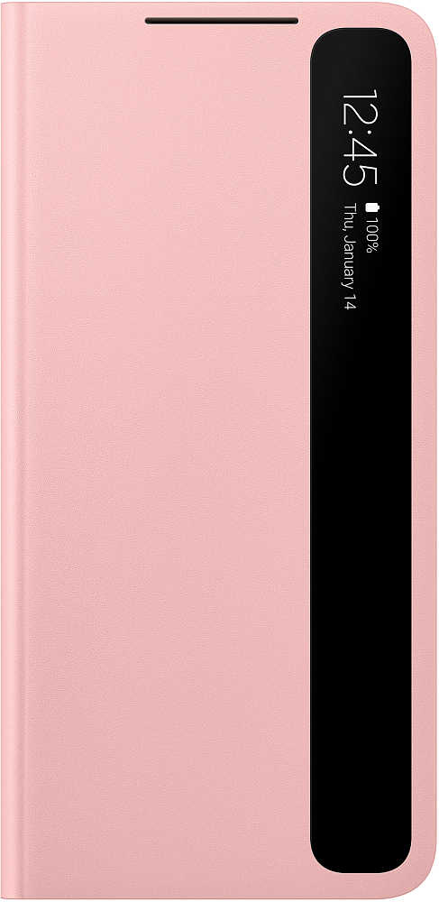 Чехол Smart Clear View Cover для Galaxy S21+ розовый