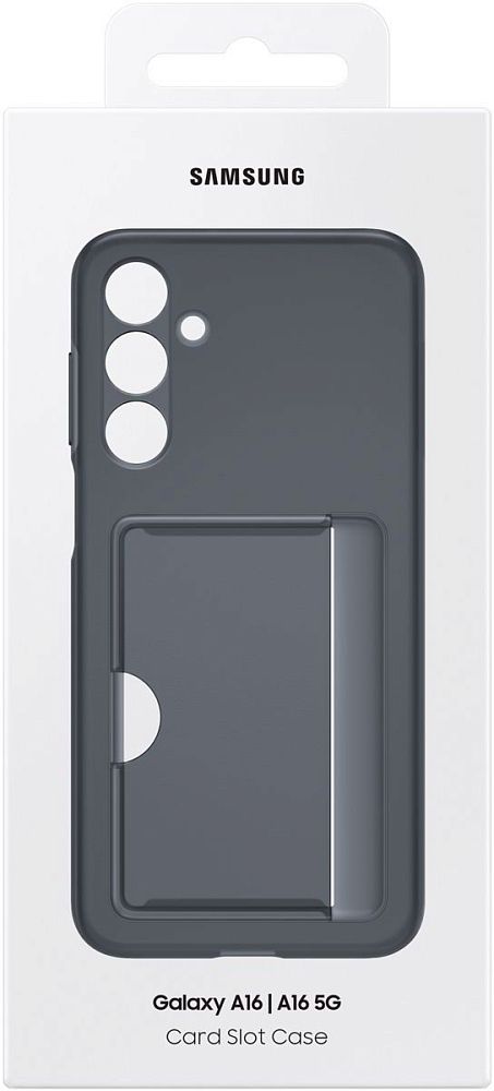 Чехол Samsung Card Slot Case A16 черный фото 7