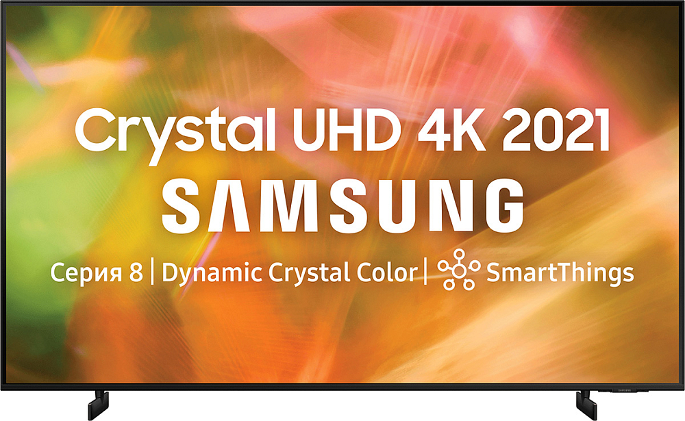 

Телевизор Samsung, Черный, 65" серия 8 UHD 4K Smart TV AU8000 черный