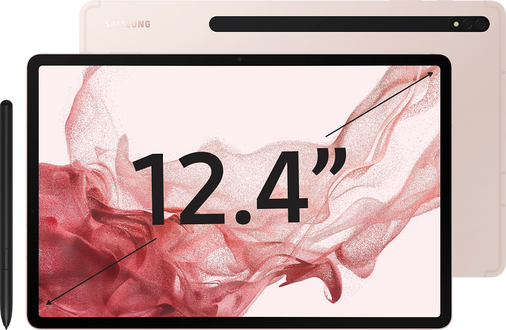 

Планшет Samsung, Розовый, Galaxy Tab S8+ WiFi 256 ГБ Розовое золото