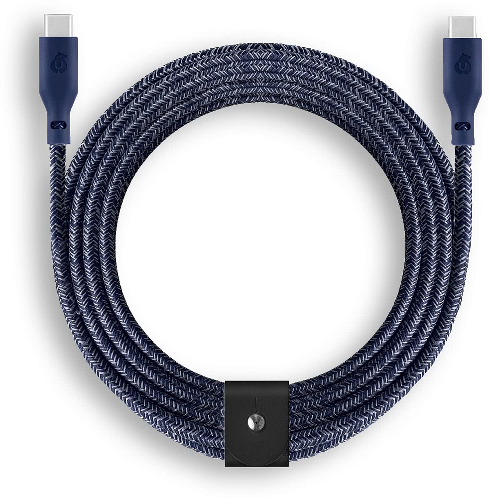 Кабель uBear Trend Cable USB-C — USB-C, 2.4 м, нейлон синий DC19DB24TR-CC - фото 3