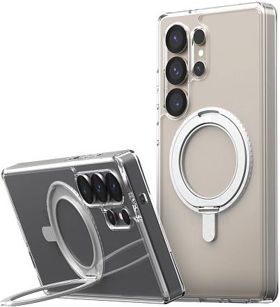 Чехол Araree Duple M Stand для Galaxy S25 Ultra прозрачный
