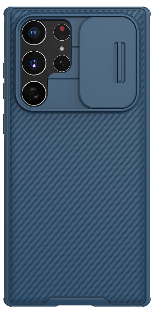 Чехол Nillkin CamShield Pro для Galaxy S22 Ultra синий 6902048235335 - фото 1