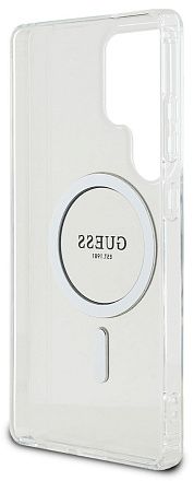 Чехол Guess Glitter Circle MagSafe для Galaxy S25 Ultra прозрачный Фото 2
