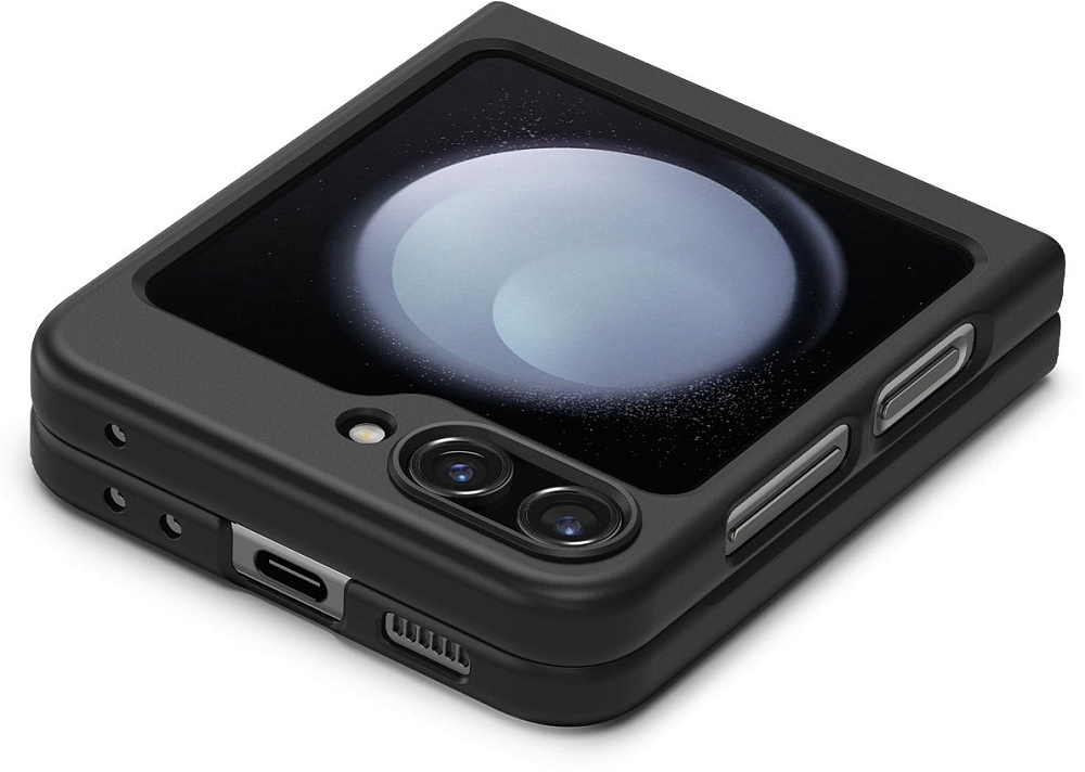 Чехол Spigen Air Skin для Galaxy Z Flip5, полиуретан черный ACS06229 - фото 6