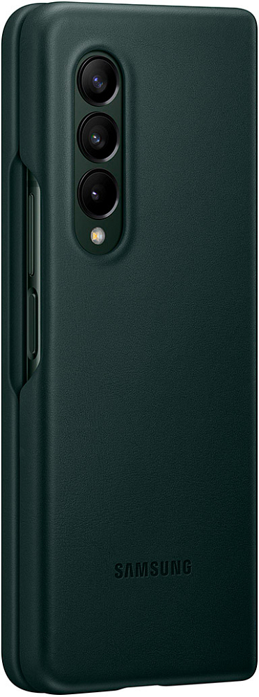 Чехол Samsung Leather Cover для Galaxy Z Fold3 зеленый