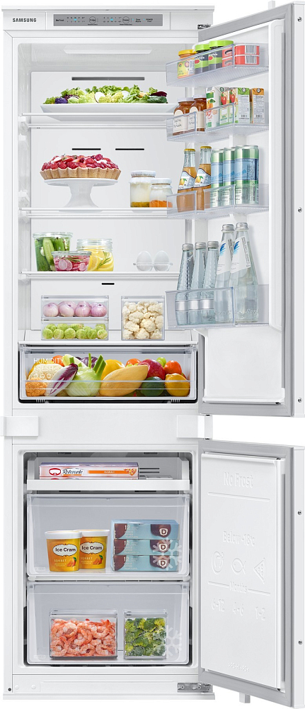 Встраиваемый холодильник Samsung BRB26715EWW с охлаждением Metal Cooling, 267 л BRB26600FWW, цвет белый - фото 5