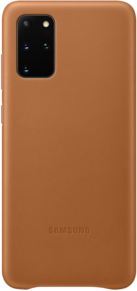 Чехол Samsung Leather Cover Galaxy S20+ коричневый
