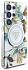 Чехол Guess Glitter Flowers Triangle MagSafe для Galaxy S25 Ultra белый Фото 5