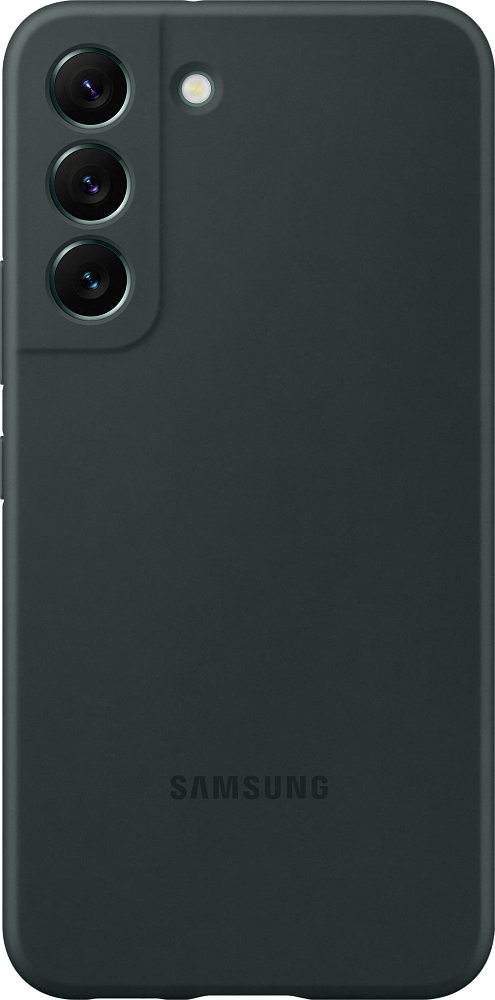 Чехол Samsung Silicone Cover для Galaxy S22 лесной зеленый EF-PS901TGEGRU - фото 1