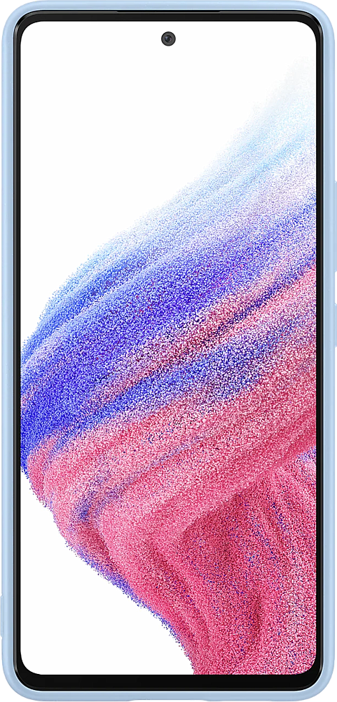 Чехол Samsung Silicone Cover Galaxy A53 5G Голубой EF-PA536TLEGRU - фото 2