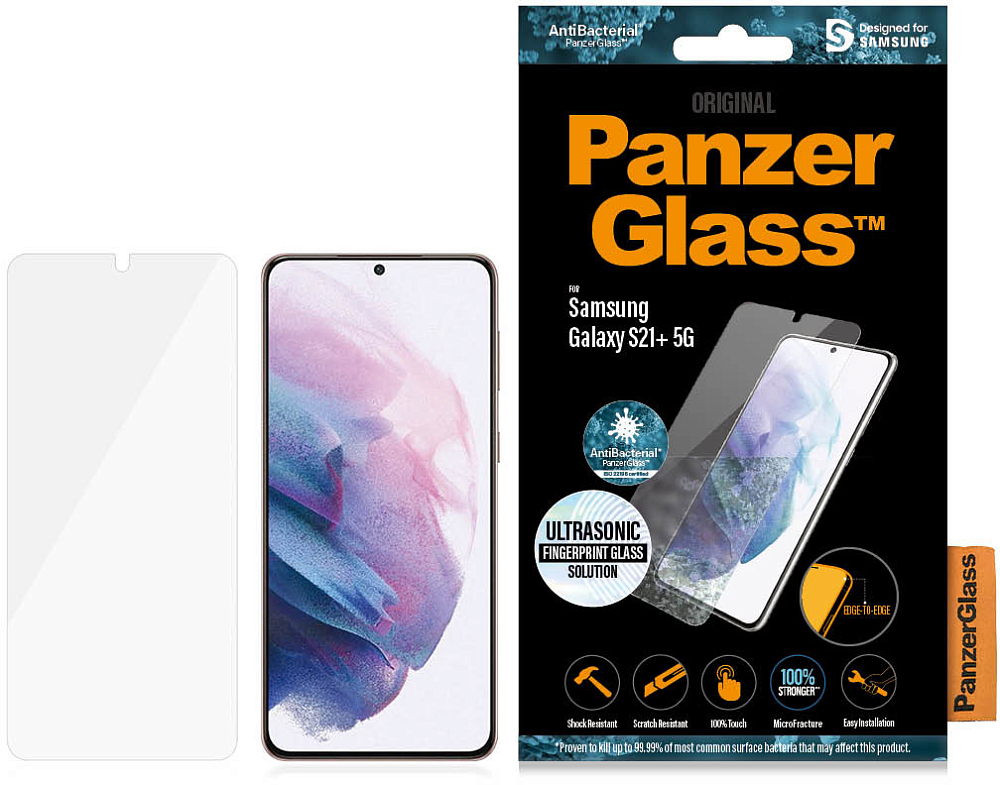 Защитное стекло PanzerGlass для Galaxy S21+ черный 7270 для Galaxy S21+ черный - фото 4