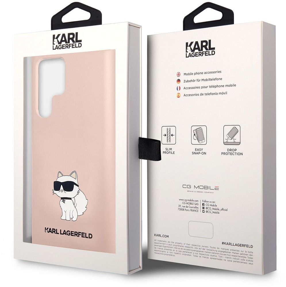 Чехол Karl Lagerfeld NFT Choupette для Galaxy S24 Ultra розовый фото 5