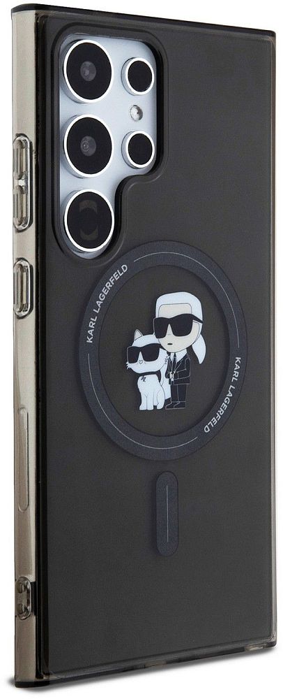 Чехол Karl Lagerfeld Choupette MagSafe для Galaxy S24 Ultra черный фото 2