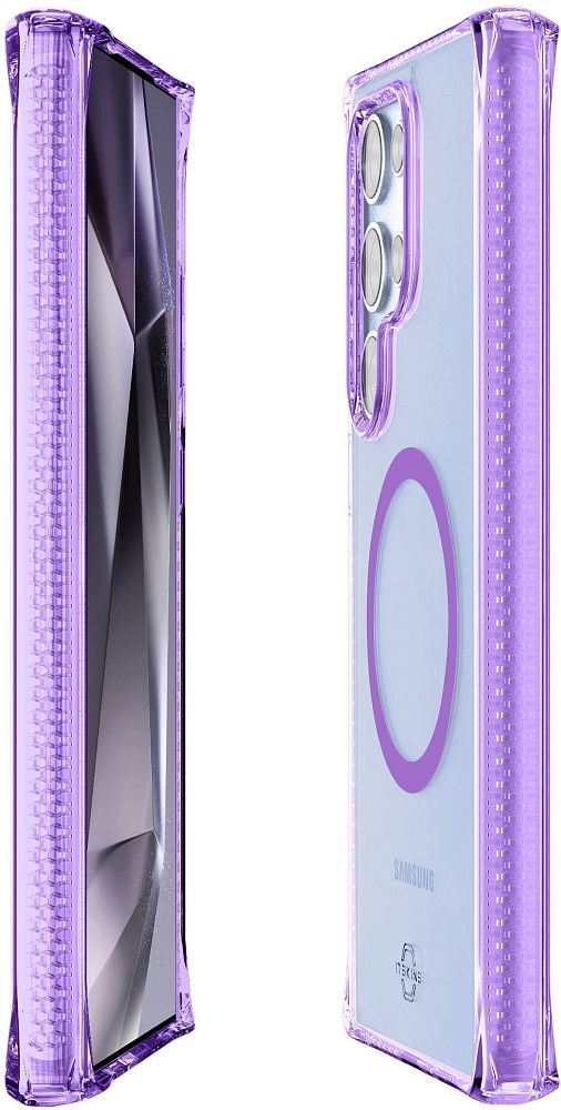 Чехол Itskins Hybrid Clear для Galaxy S25 Ultra прозрачный/сиреневый фото 2