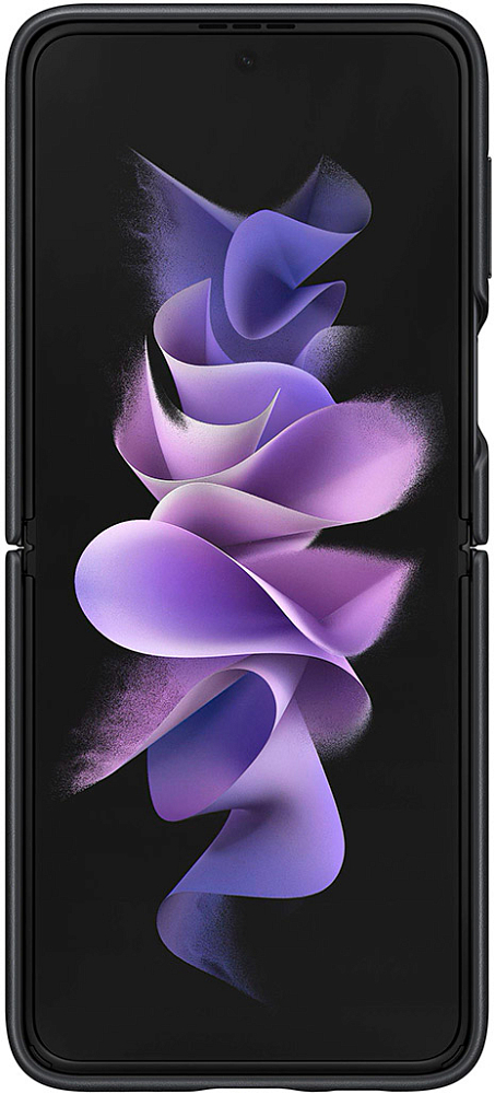 Чехол Samsung Leather Cover для Galaxy Z Flip3 черный EF-VF711LBEGRU - фото 2