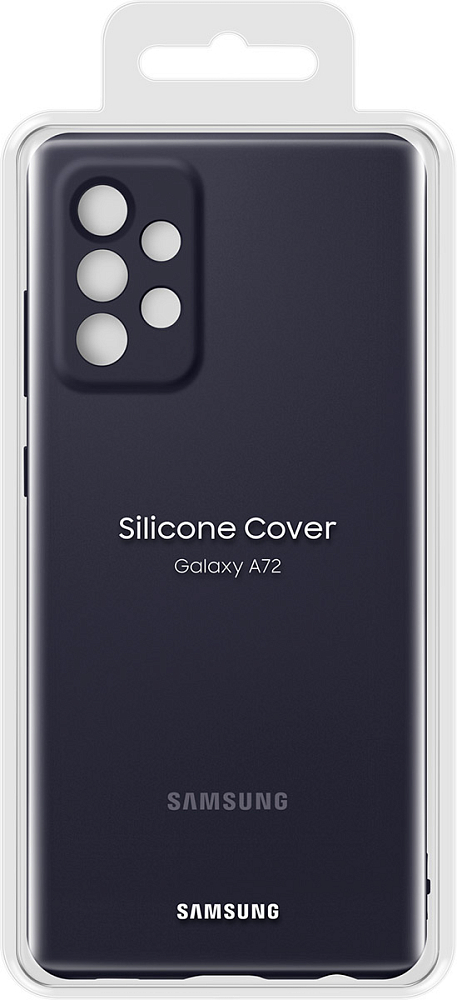 Чехол Samsung Silicone Cover для Galaxy A72 черный EF-PA725TBEGRU - фото 8