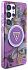 Чехол Guess Glitter Flowers Triangle MagSafe для Galaxy S25 Ultra фиолетовый Фото 5
