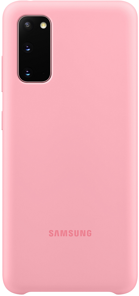 Чехол Samsung Silicone Cover Galaxy S20 розовый