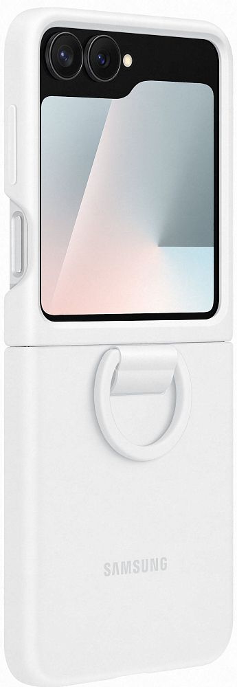 

Чехол Samsung Silicone Case для Z Flip6/Flip7 FE белый, Silicone Case для Z Flip6/Flip7 FE белый
