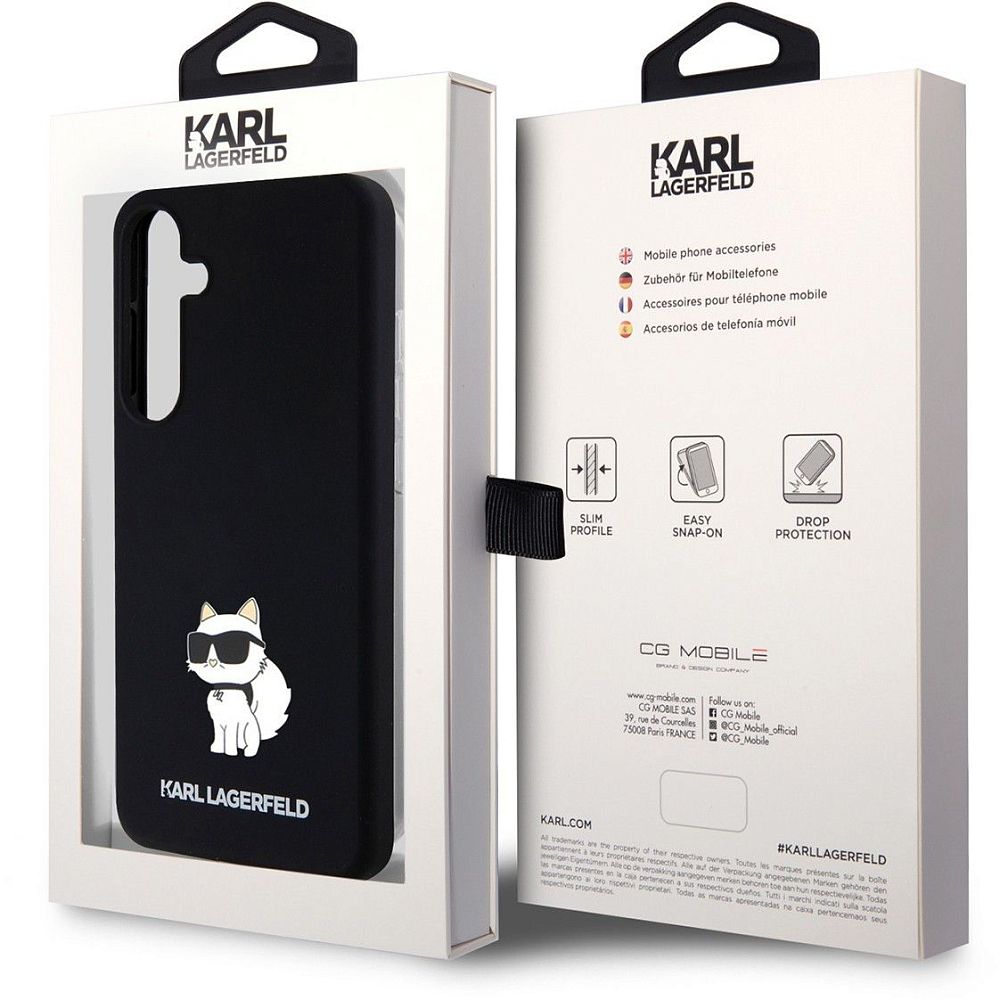 Чехол Karl Lagerfeld NFT Choupette для Galaxy S24+ черный фото 5