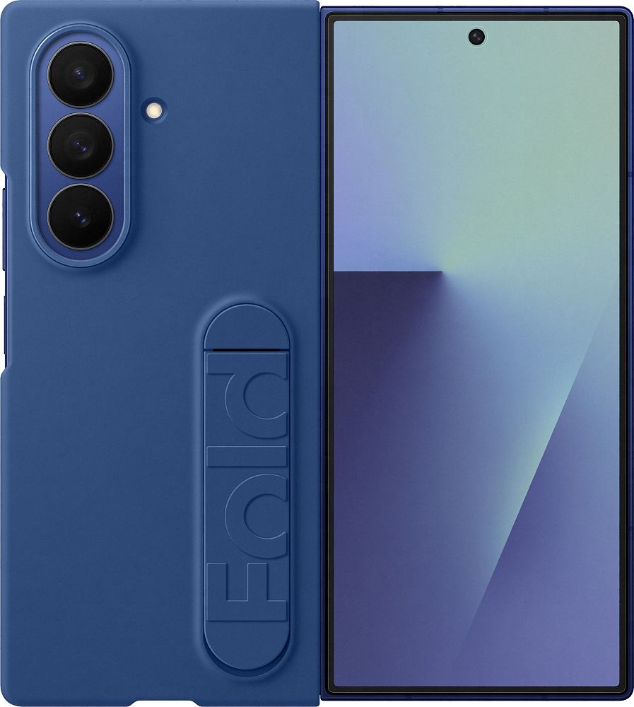 

Чехол Samsung Silicone Case для Z Fold7 синий, Silicone Case для Z Fold7 синий