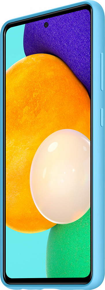 Чехол Samsung Silicone Cover для Galaxy A52 синий EF-PA525TLEGRU - фото 5