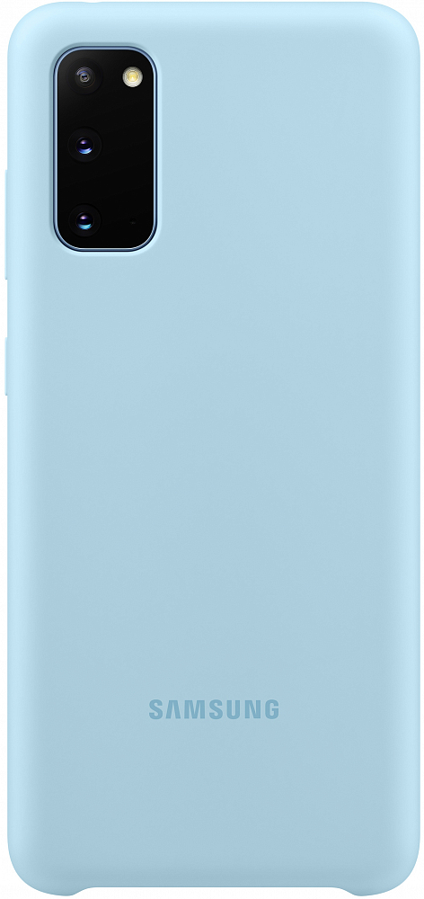 Чехол Samsung Silicone Cover Galaxy S20 голубой