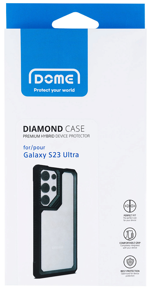 Чехол Whitestone Dome Diamond Case для Galaxy S23 Ultra прозрачный 8809365407774 - фото 4