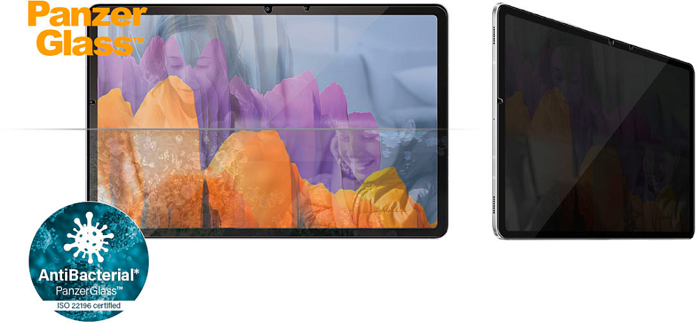 Защитное стекло PanzerGlass CF Privacy для Galaxy Tab S7 P7241, цвет прозрачный - фото 3