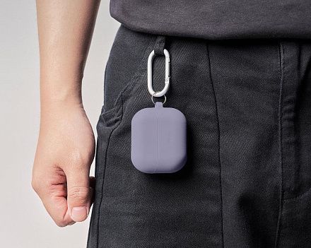 Чехол Elago Silicone Hang для Galaxy Buds 3/3 Pro, силикон черный Фото 2